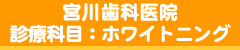 堺市西区の宮川歯科医院/ホワイトニング